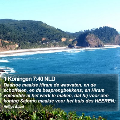 1 Koningen 7:40 NLD Bible Verse Image