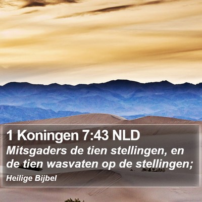 1 Koningen 7:43 NLD Bible Verse Image