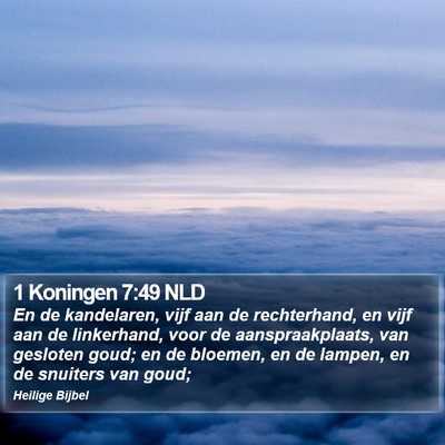 1 Koningen 7:49 NLD Bible Verse Image