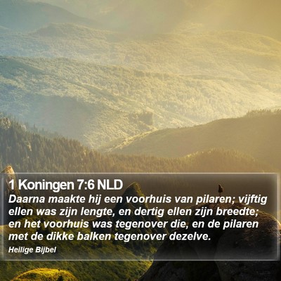 1 Koningen 7:6 NLD Bible Verse Image