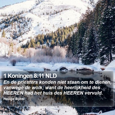 1 Koningen 8:11 NLD Bible Verse Image