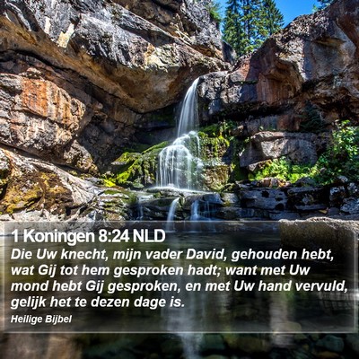 1 Koningen 8:24 NLD Bible Verse Image