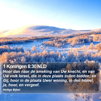 1 Koningen 8:30 NLD Bible Verse Image