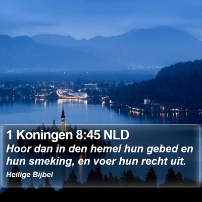 1 Koningen 8:45 NLD Bible Verse Image