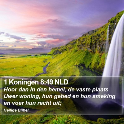 1 Koningen 8:49 NLD Bible Verse Image