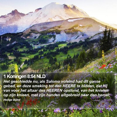 1 Koningen 8:54 NLD Bible Verse Image