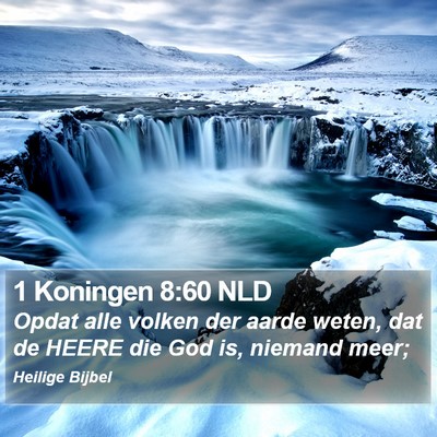 1 Koningen 8:60 NLD Bible Verse Image