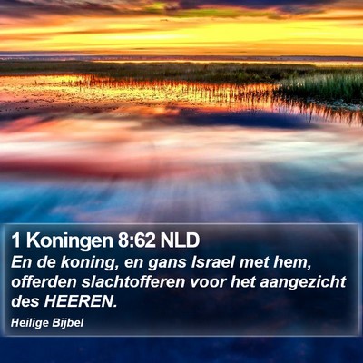 1 Koningen 8:62 NLD Bible Verse Image