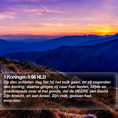 1 Koningen 8:66 NLD Bible Verse Image