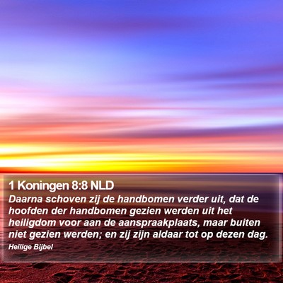 1 Koningen 8:8 NLD Bible Verse Image