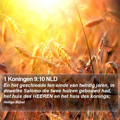 1 Koningen 9:10 NLD Bible Verse Image