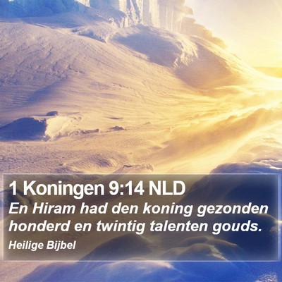 1 Koningen 9:14 NLD Bible Verse Image