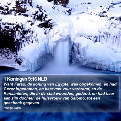 1 Koningen 9:16 NLD Bible Verse Image