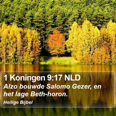 1 Koningen 9:17 NLD Bible Verse Image
