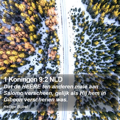1 Koningen 9:2 NLD Bible Verse Image