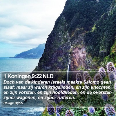 1 Koningen 9:22 NLD Bible Verse Image