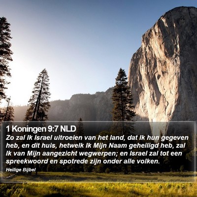 1 Koningen 9:7 NLD Bible Verse Image