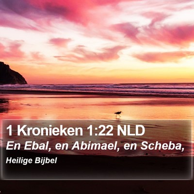 1 Kronieken 1:22 NLD Bible Verse Image