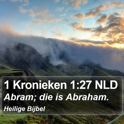 1 Kronieken 1:27 NLD Bible Verse Image