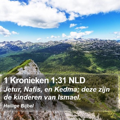 1 Kronieken 1:31 NLD Bible Verse Image