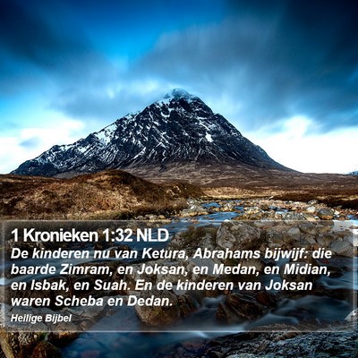 1 Kronieken 1:32 NLD Bible Verse Image