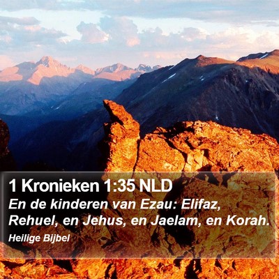 1 Kronieken 1:35 NLD Bible Verse Image