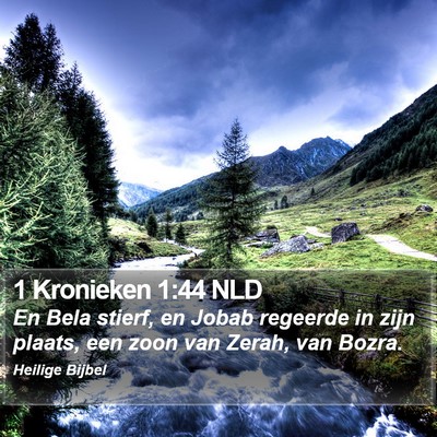1 Kronieken 1:44 NLD Bible Verse Image