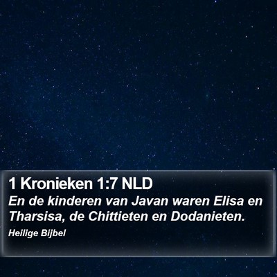 1 Kronieken 1:7 NLD Bible Verse Image