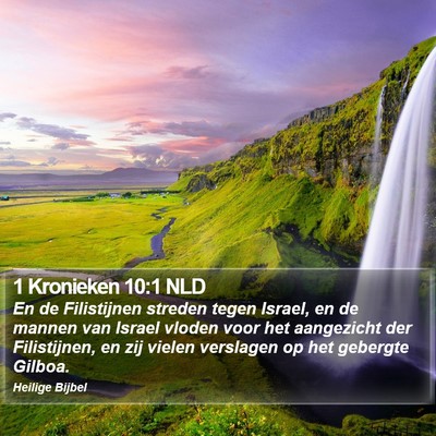 1 Kronieken 10:1 NLD Bible Verse Image