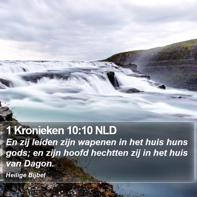 1 Kronieken 10:10 NLD Bible Verse Image