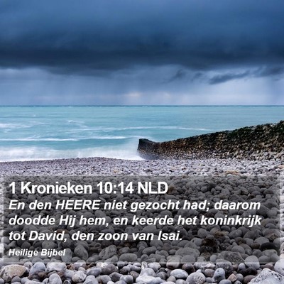 1 Kronieken 10:14 NLD Bible Verse Image