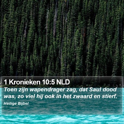 1 Kronieken 10:5 NLD Bible Verse Image