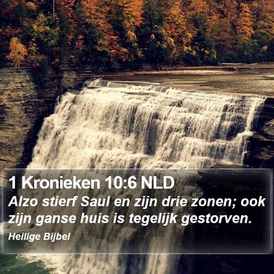 1 Kronieken 10:6 NLD Bible Verse Image