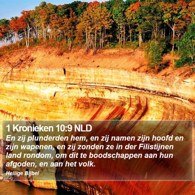 1 Kronieken 10:9 NLD Bible Verse Image