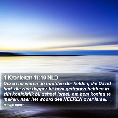 1 Kronieken 11:10 NLD Bible Verse Image