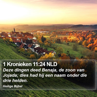 1 Kronieken 11:24 NLD Bible Verse Image