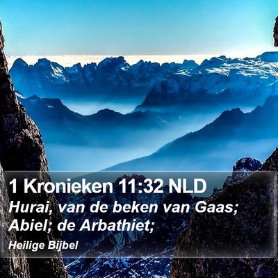 1 Kronieken 11:32 NLD Bible Verse Image