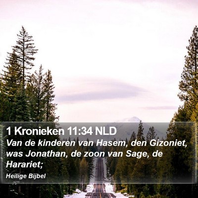 1 Kronieken 11:34 NLD Bible Verse Image