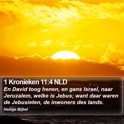 1 Kronieken 11:4 NLD Bible Verse Image