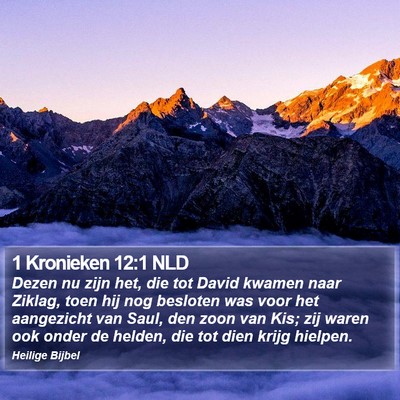 1 Kronieken 12:1 NLD Bible Verse Image