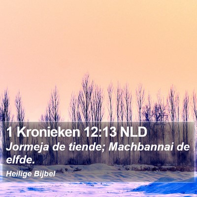 1 Kronieken 12:13 NLD Bible Verse Image