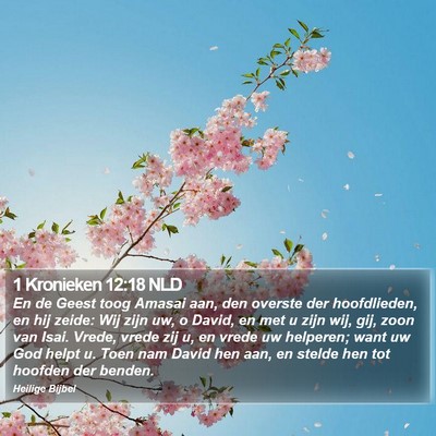 1 Kronieken 12:18 NLD Bible Verse Image