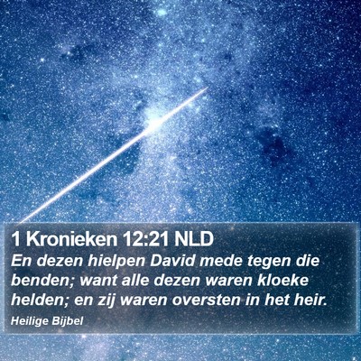 1 Kronieken 12:21 NLD Bible Verse Image