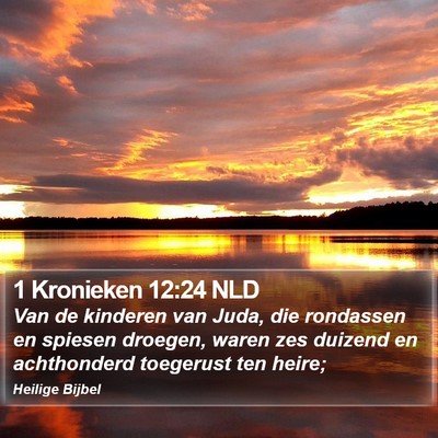 1 Kronieken 12:24 NLD Bible Verse Image