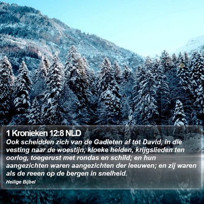 1 Kronieken 12:8 NLD Bible Verse Image