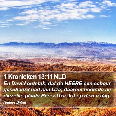 1 Kronieken 13:11 NLD Bible Verse Image