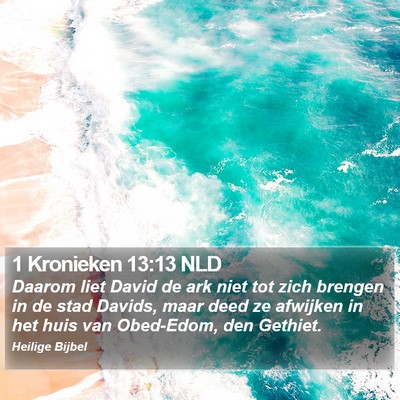1 Kronieken 13:13 NLD Bible Verse Image