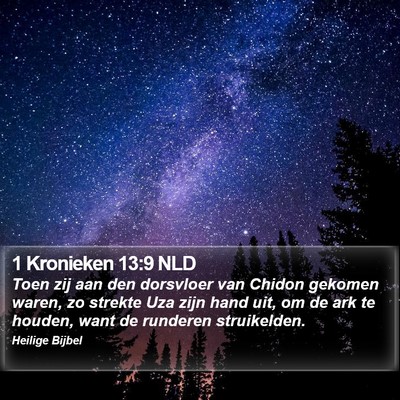 1 Kronieken 13:9 NLD Bible Verse Image