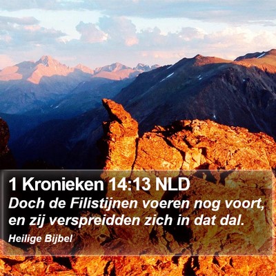 1 Kronieken 14:13 NLD Bible Verse Image