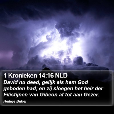 1 Kronieken 14:16 NLD Bible Verse Image